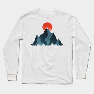 Adventure In The Mountains Art I Long Sleeve T-Shirt